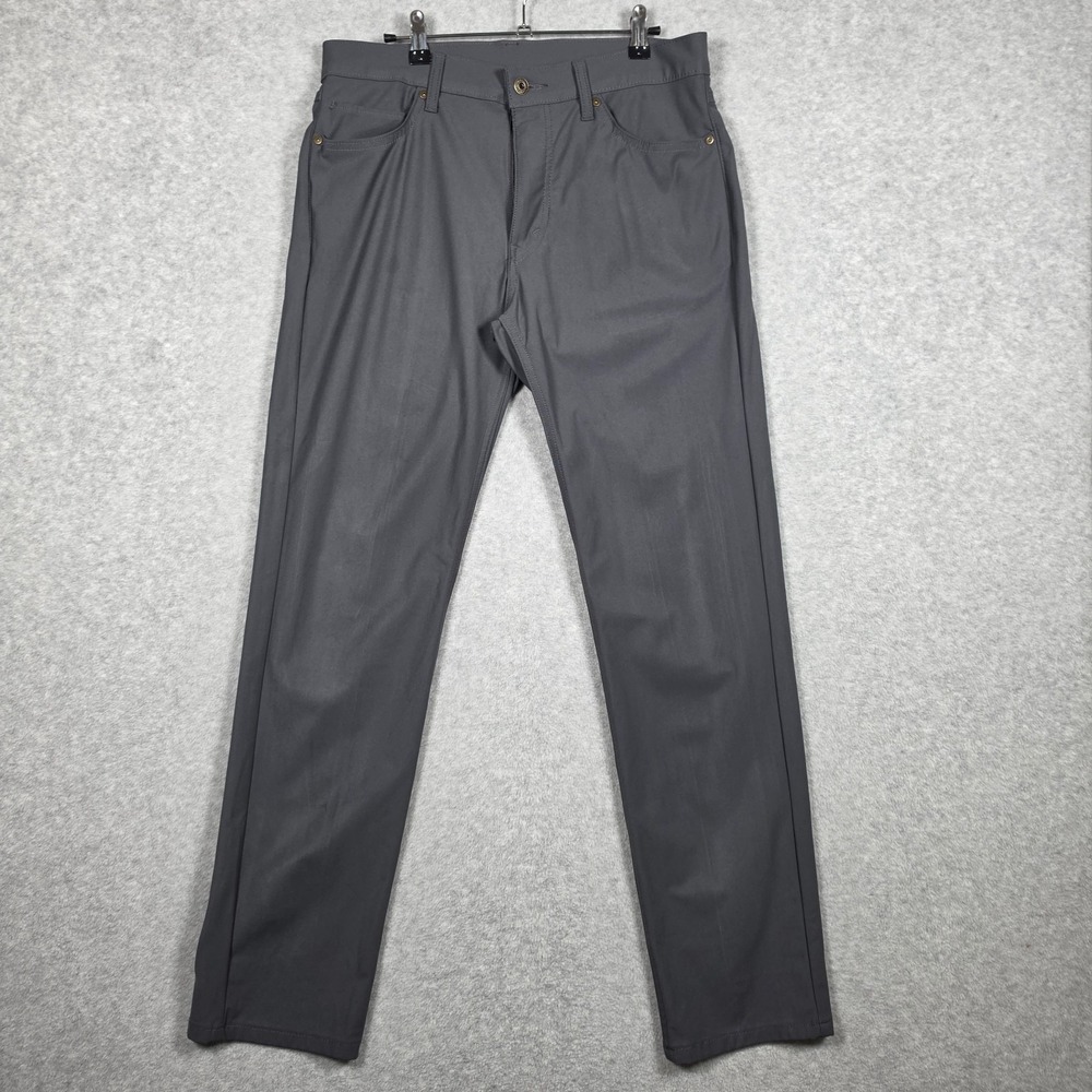 Levis Pants Mens Size 33x32 Charcoal Gray 511 Slim Tech Pants Performance Chinoi